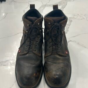 Red‎ Wing Lace Up Steel Toe Leather Workboots. Size 12